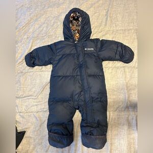 Columbia Navy Blue Infant Puffer Snowsuit